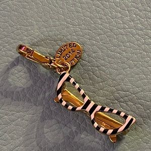 Juicy Couture striped sunglasses charm